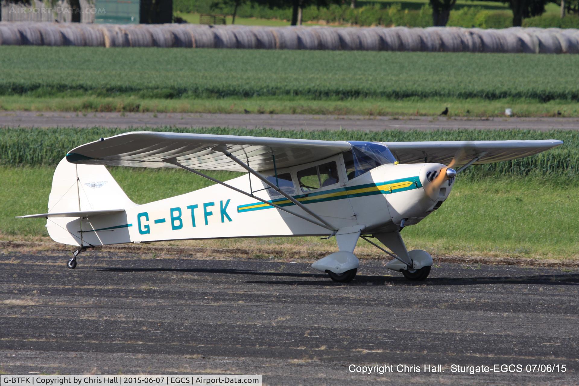 G-BTFK, 1947 Taylorcraft BC-12D Twosome C/N 10540, at the Sturgate Summer flyin