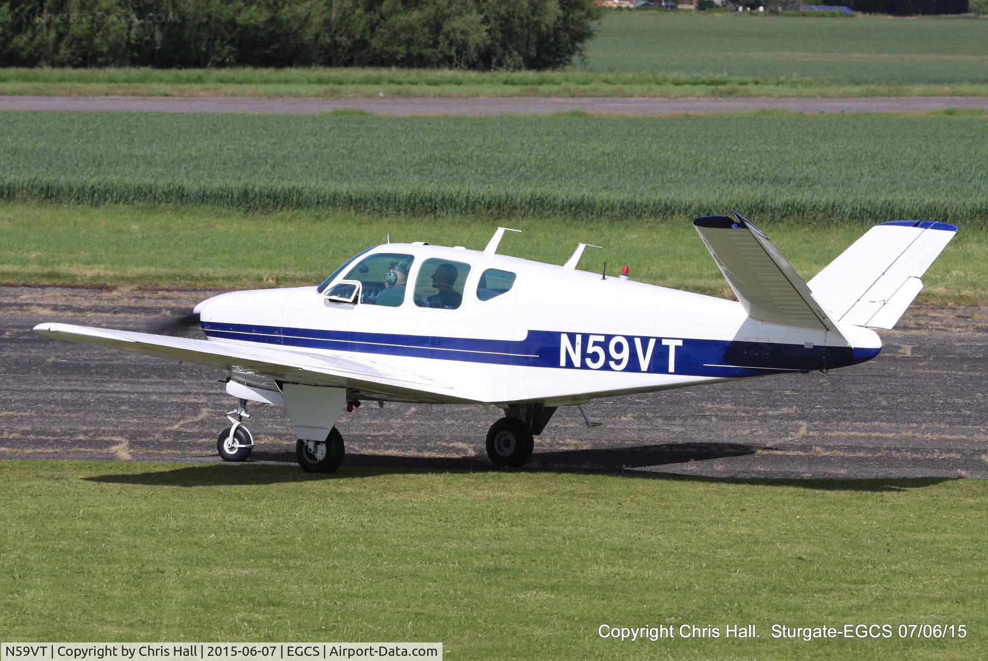 N59VT, 1959 Beech K35 Bonanza C/N D-5897, at the Sturgate Summer flyin