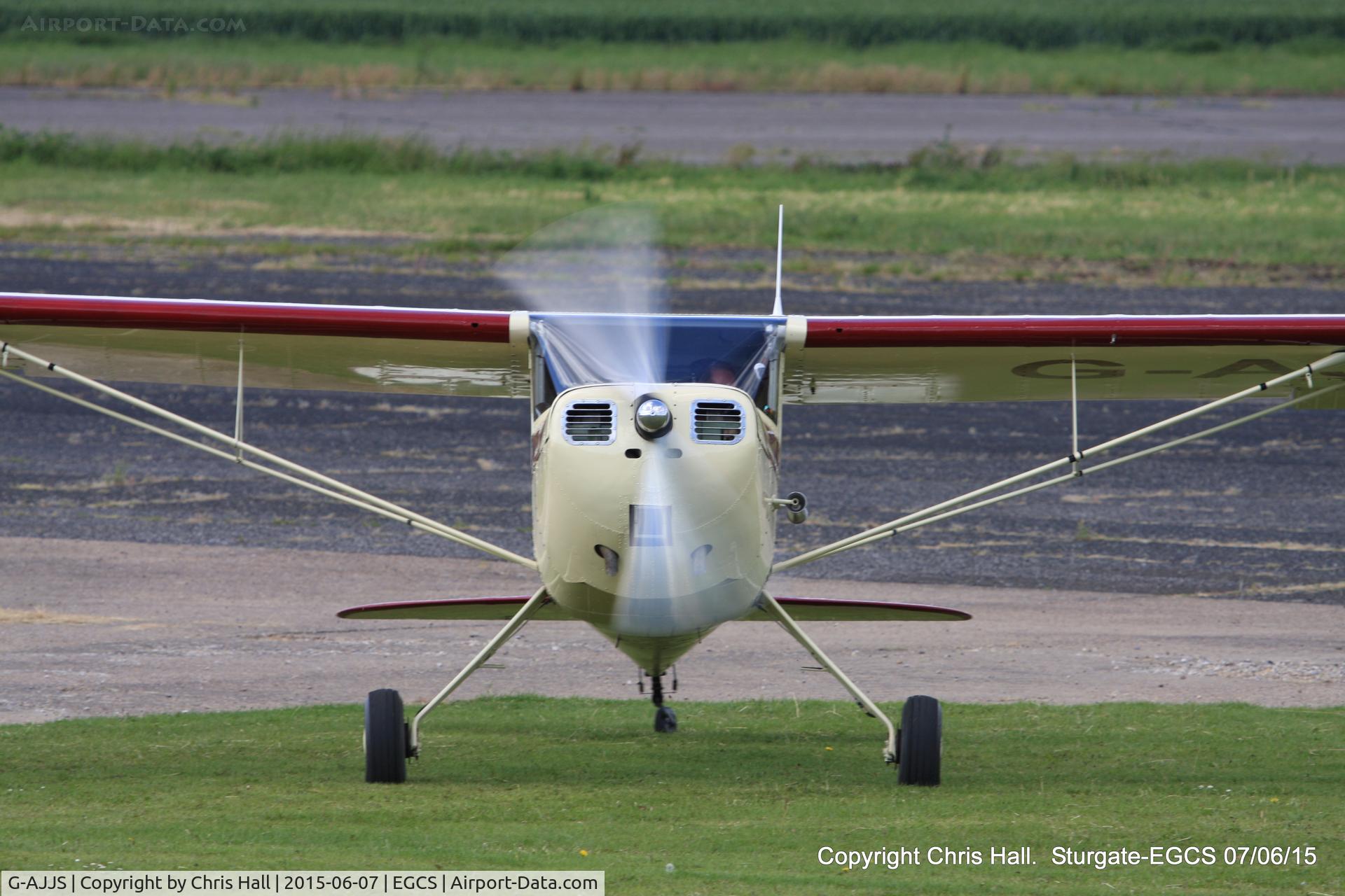 G-AJJS, 1947 Cessna 120 C/N 13047, at the Sturgate Summer flyin