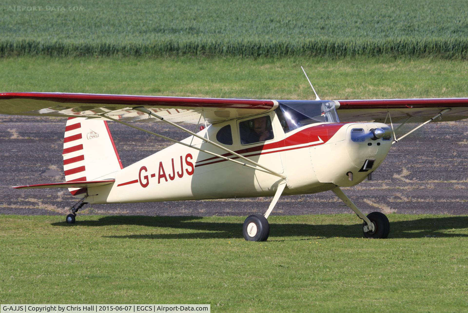 G-AJJS, 1947 Cessna 120 C/N 13047, at the Sturgate Summer flyin