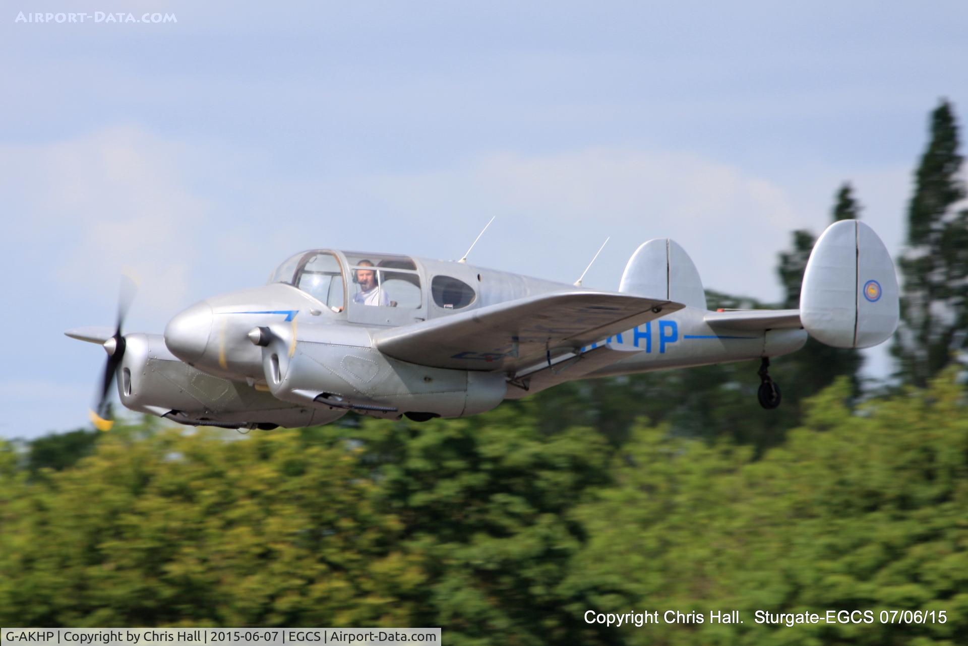 G-AKHP, 1947 Miles M65 Gemini 1A C/N 6519, at the Sturgate Summer flyin