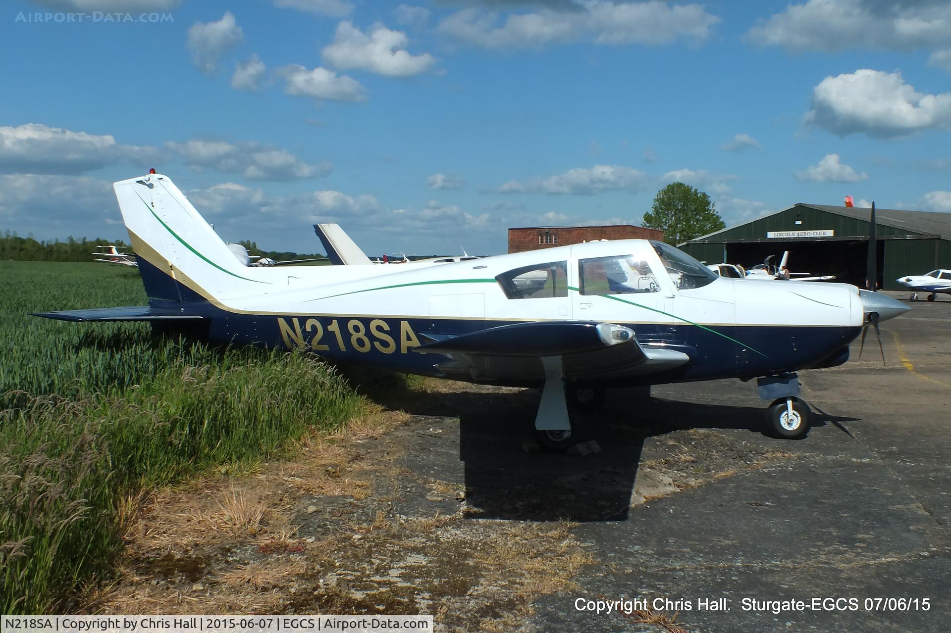 N218SA, 1960 Piper PA-24-250 Comanche C/N 24-1877, parked at Sturgate