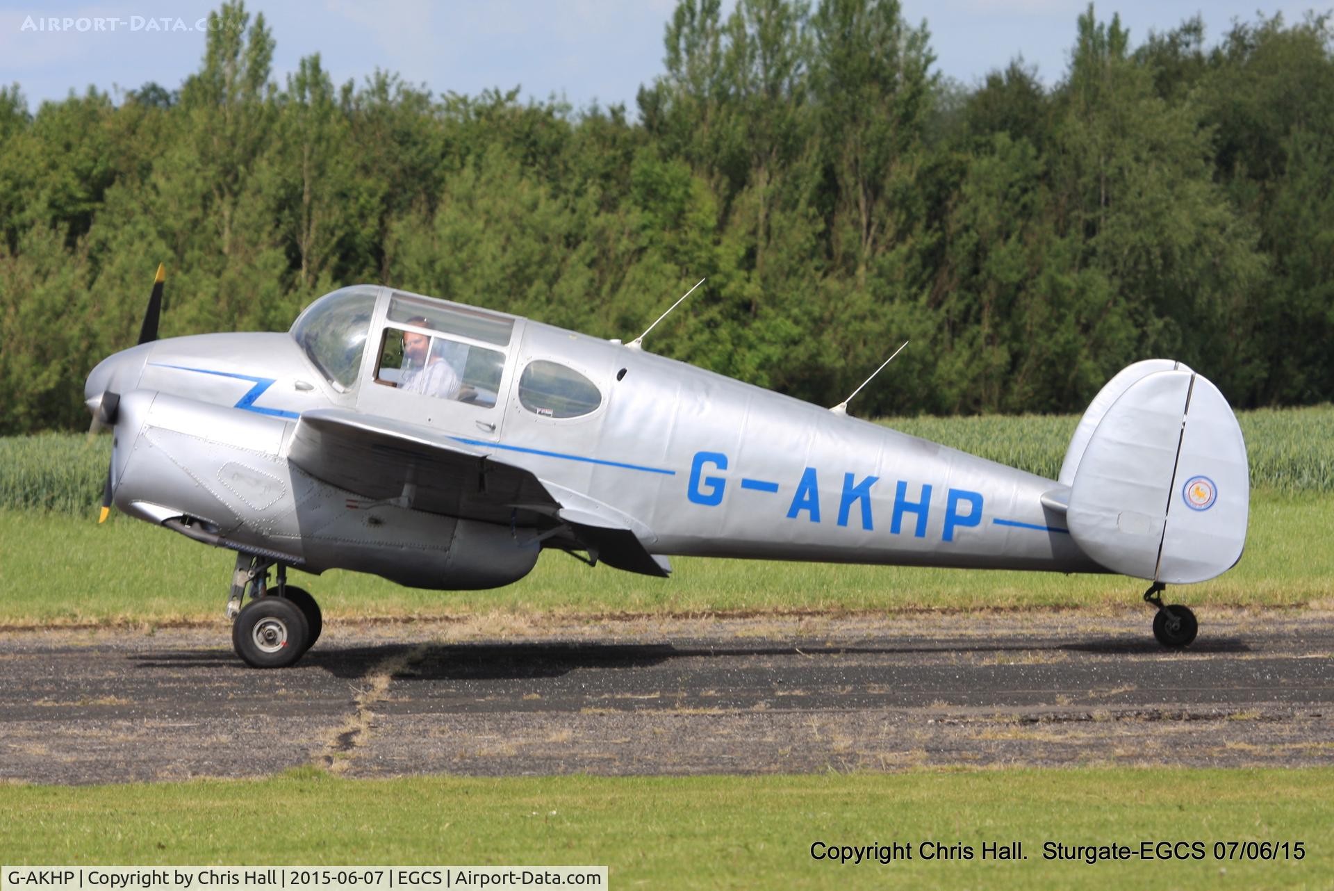 G-AKHP, 1947 Miles M65 Gemini 1A C/N 6519, at the Sturgate Summer flyin