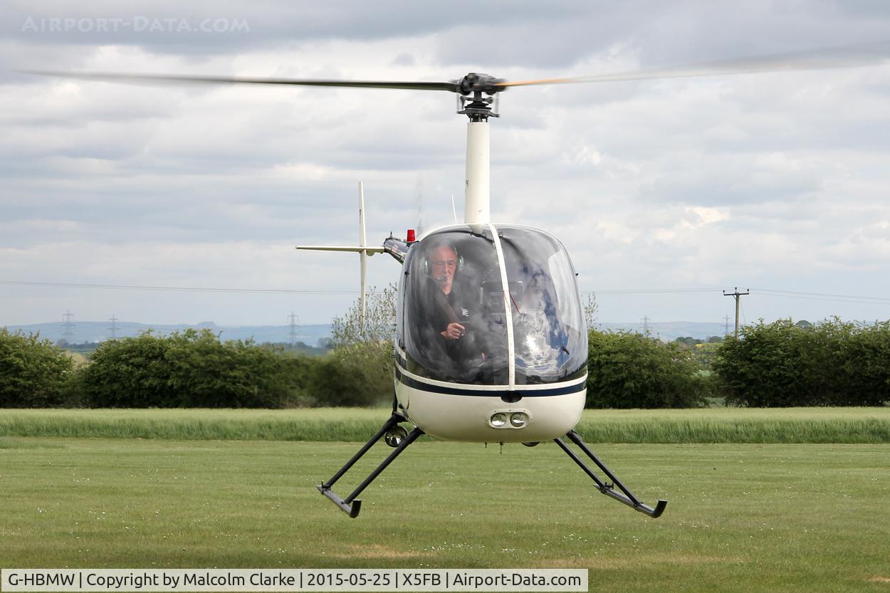 G-HBMW, 1981 Robinson R22 C/N 0170, Robinson R22 at Fishburn Airfield, May 25th 2015.