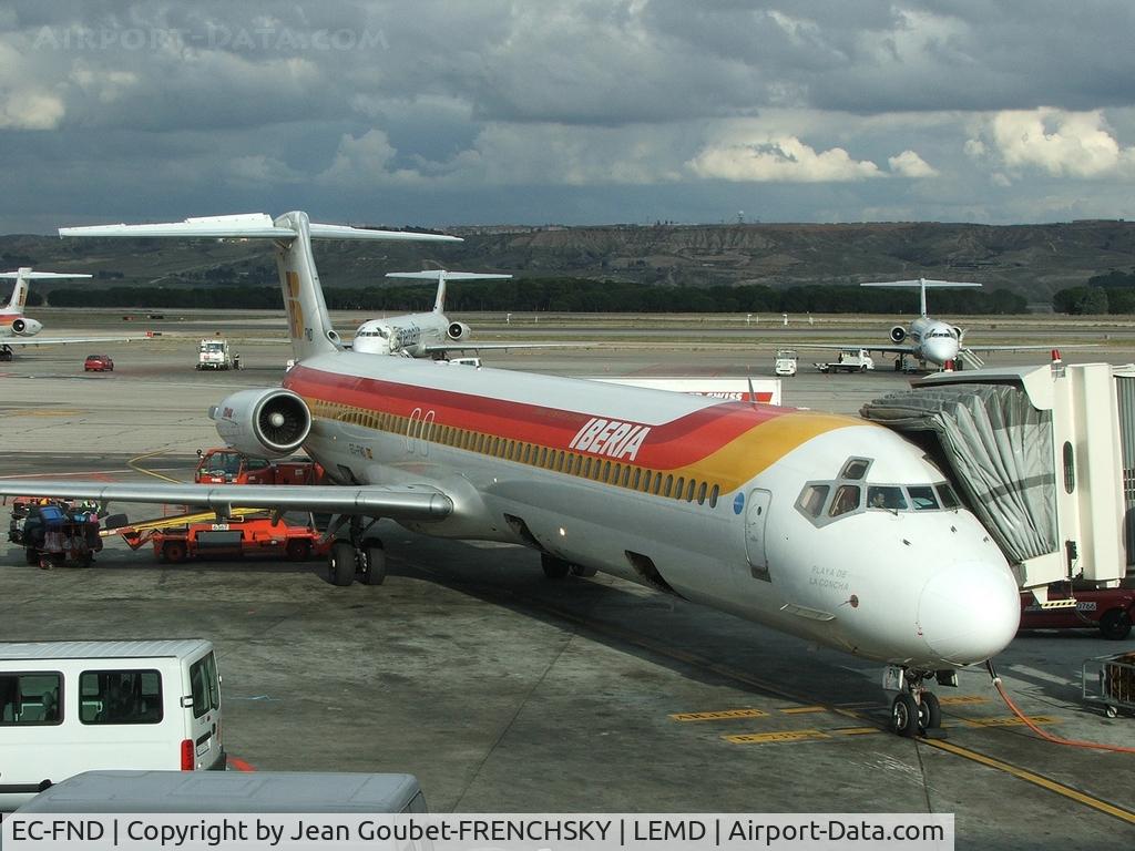 EC-FND, 1992 McDonnell Douglas MD-88 C/N 53305, Ibéria to Paris Orly
