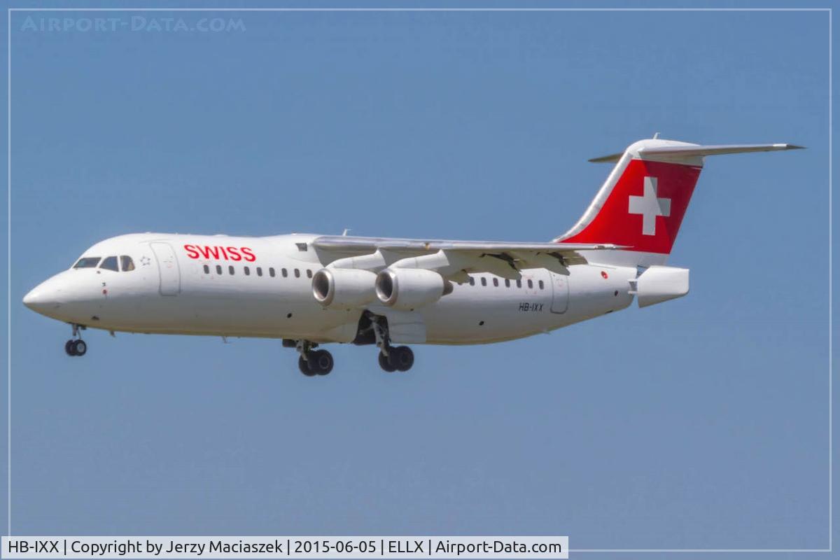 HB-IXX, 1995 British Aerospace Avro 146-RJ100 C/N E3262, British Aerospace Avro 146 RJ-100