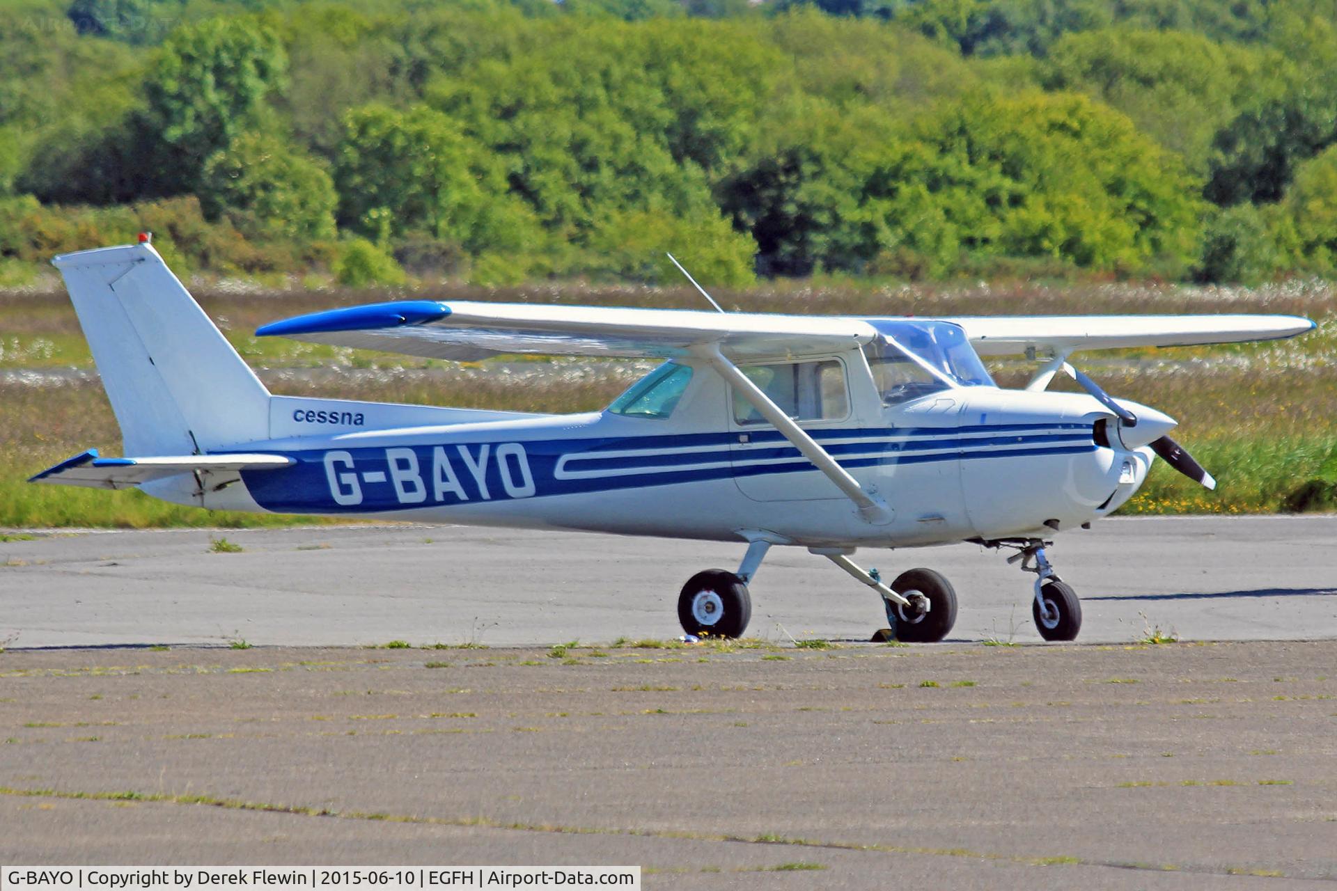 G-BAYO, 1973 Cessna 150L C/N 150-74435, 150L, Haverfordwest based, previously N19471, seen parked up.