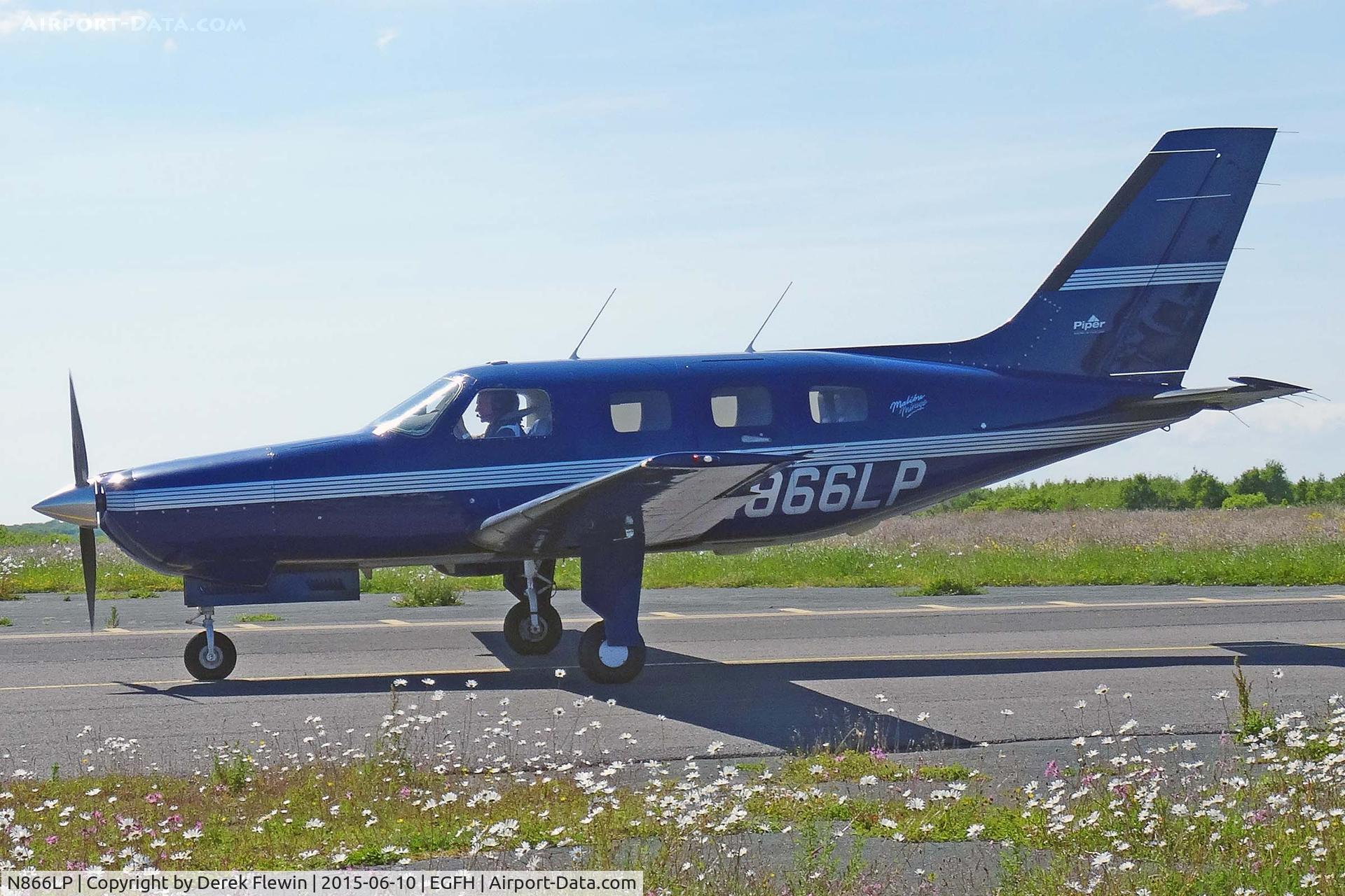 N866LP, 1997 Piper PA-46-350P Malibu Mirage C/N 4636130, Resident Malibu Mirage, previously n666Lp, seen taxxing after landing on runway 04.
