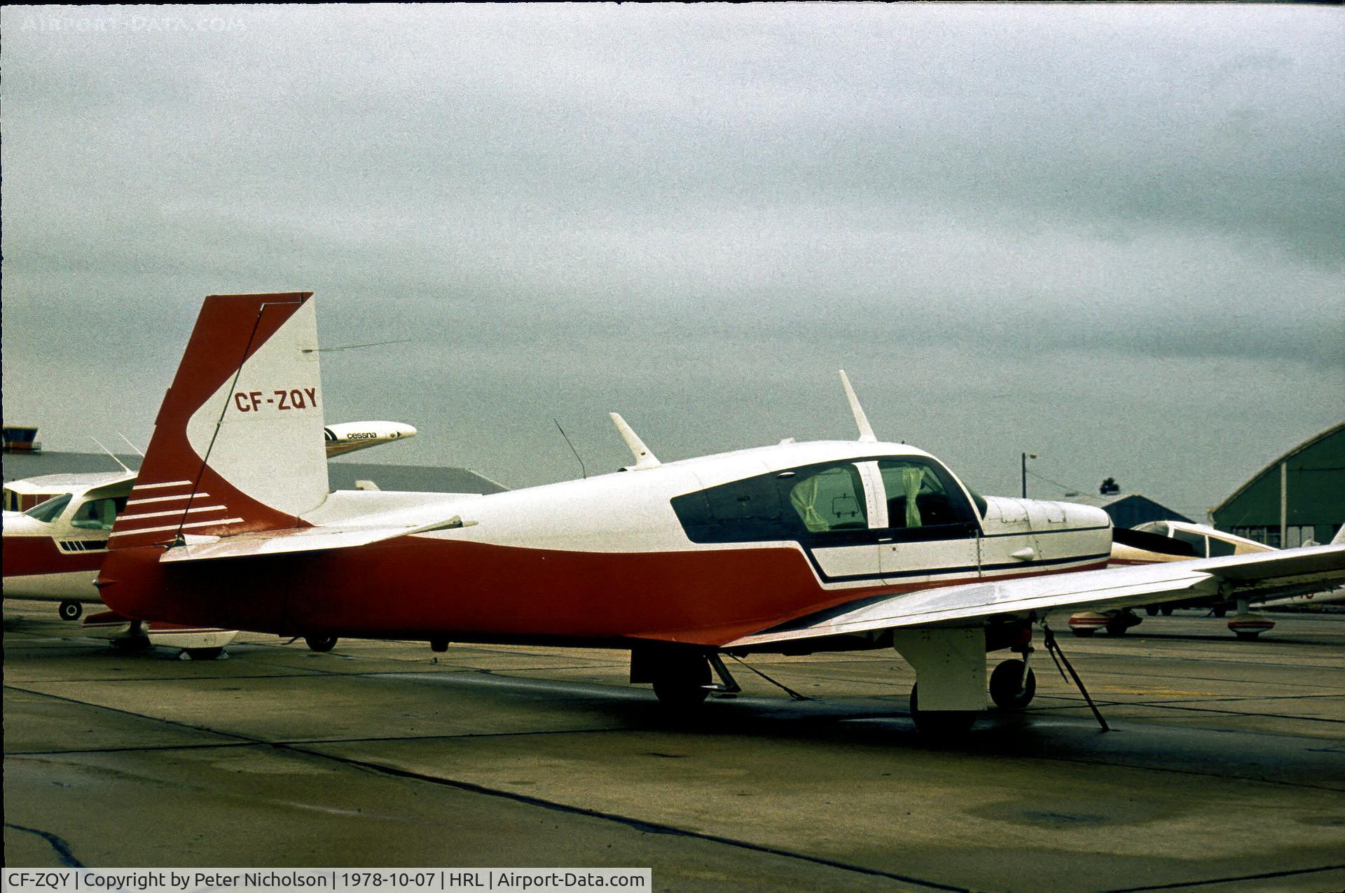 CF-ZQY, 1961 Mooney M20B Mark 21 C/N 1843, This Mooney M20B was seen at the 1978 Confederate Air Force's Airshow at Harlingen..