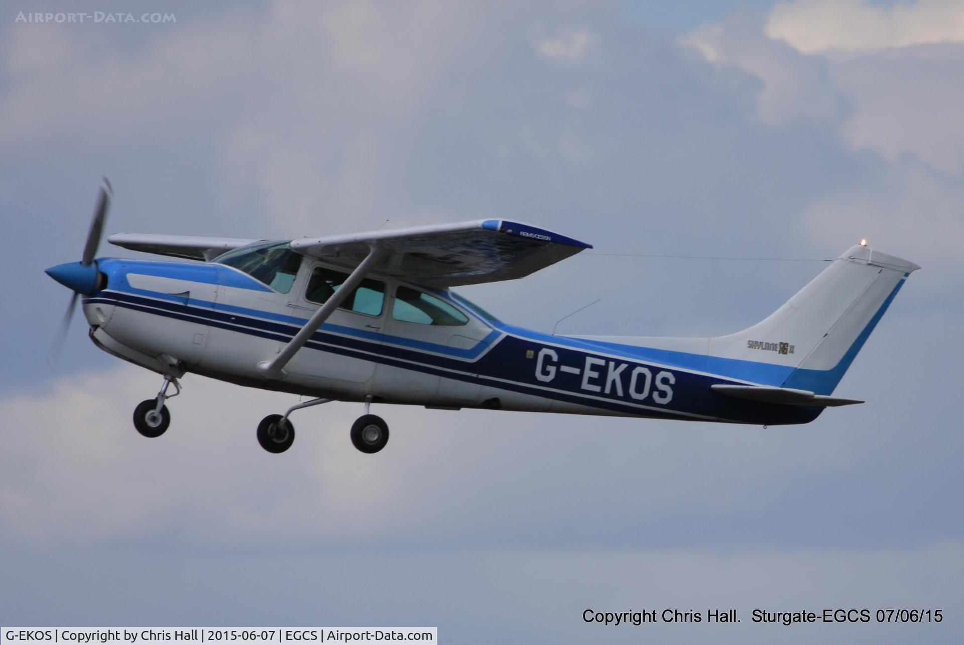 G-EKOS, 1978 Reims FR182 Skylane RG C/N 0017, at the Sturgate Summer flyin