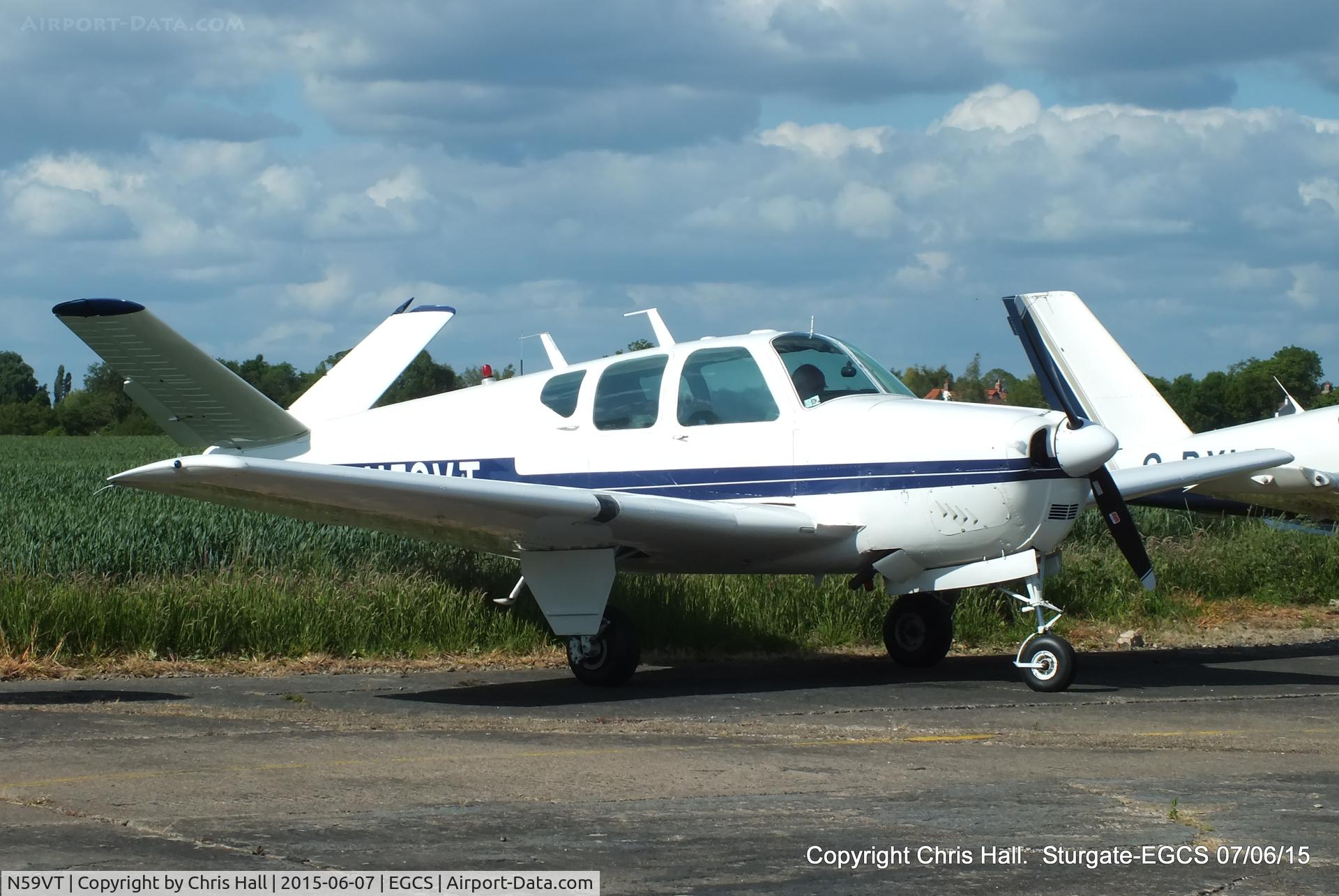 N59VT, 1959 Beech K35 Bonanza C/N D-5897, at the Sturgate Summer flyin