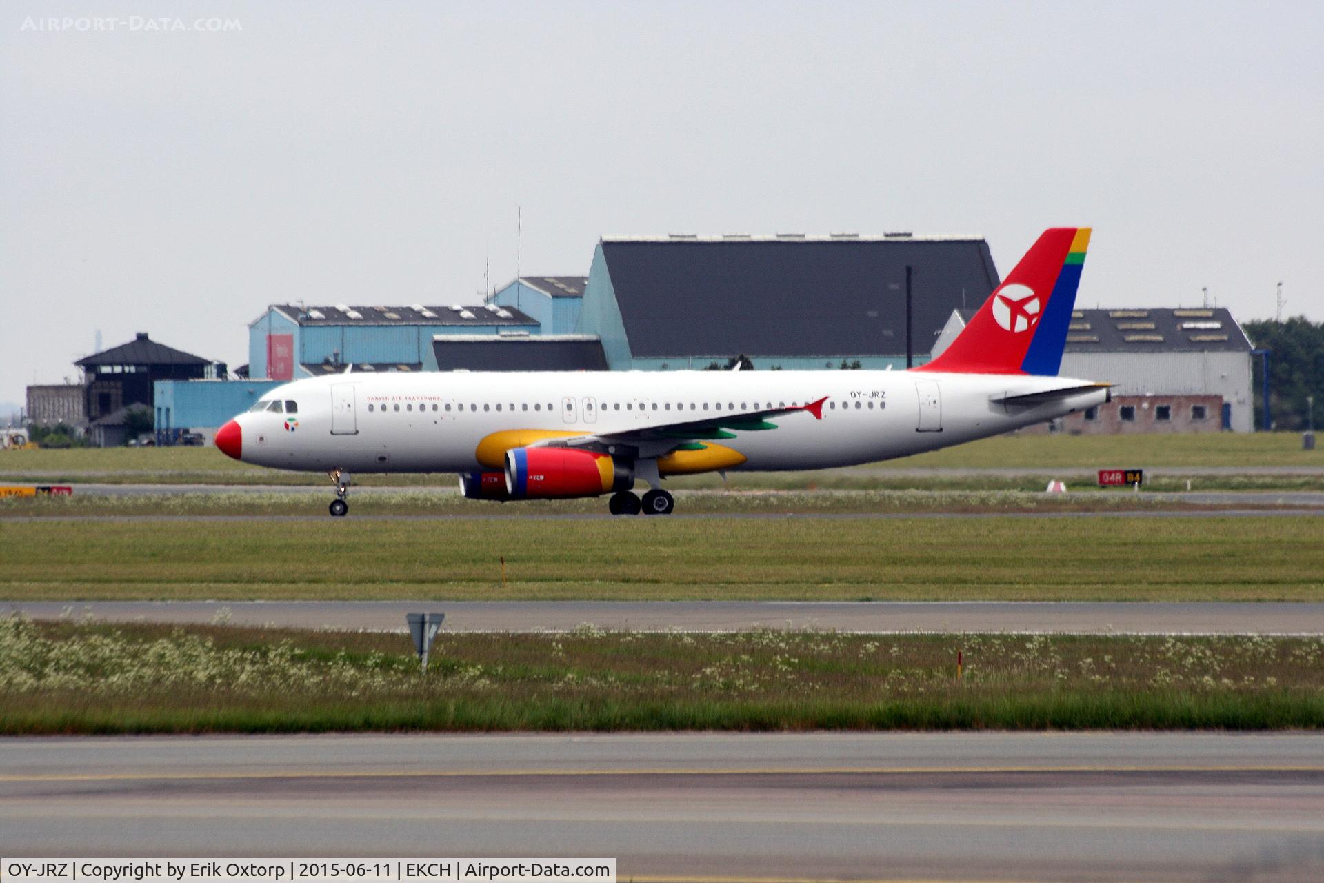OY-JRZ, 2003 Airbus A320-233 C/N 2102, OY-JRZ just arrived rw 22L