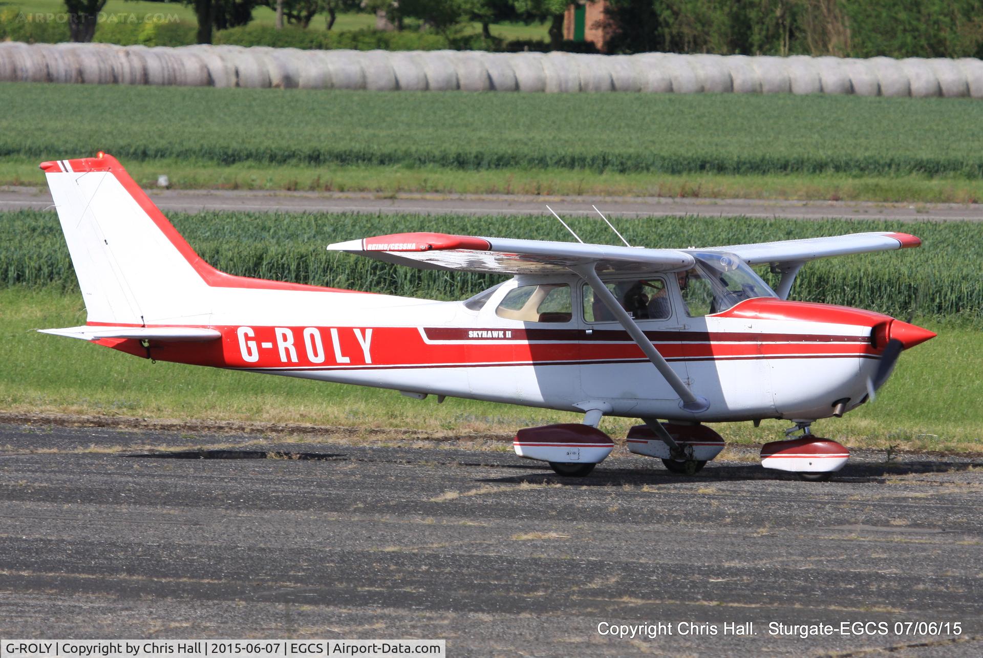 G-ROLY, 1980 Reims F172N Skyhawk C/N 1945, at the Sturgate Summer flyin