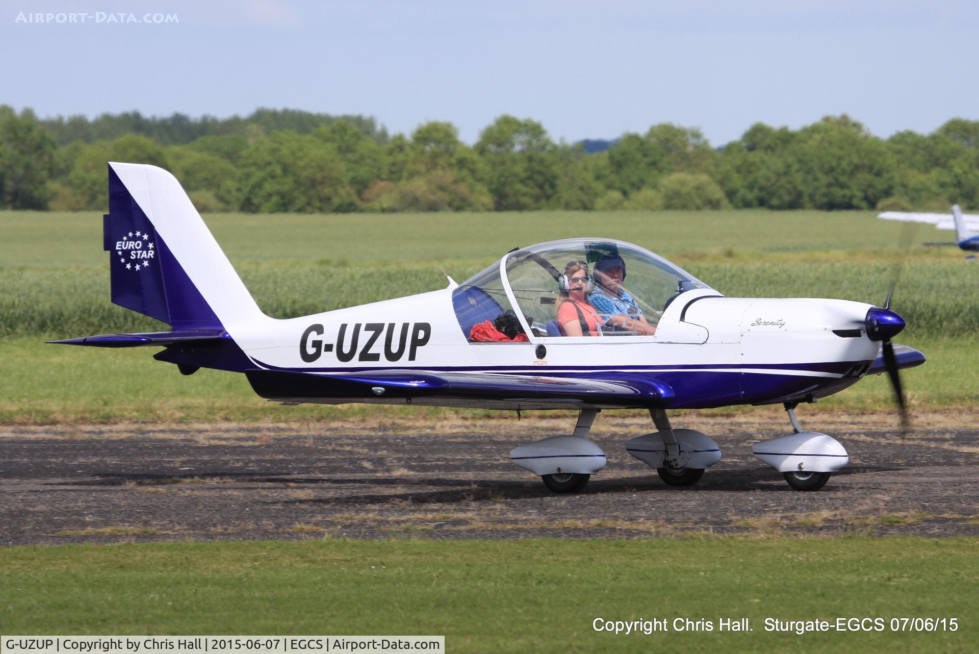 G-UZUP, 2006 Aerotechnik EV-97A Eurostar C/N PFA 315A-14528, at the Sturgate Summer flyin