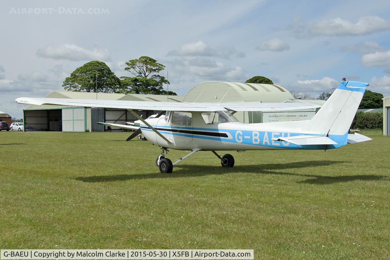 G-BAEU, 1972 Reims F150L C/N 0873, Reims F150L at Fishburn Airfield UK, May 30th 2015.