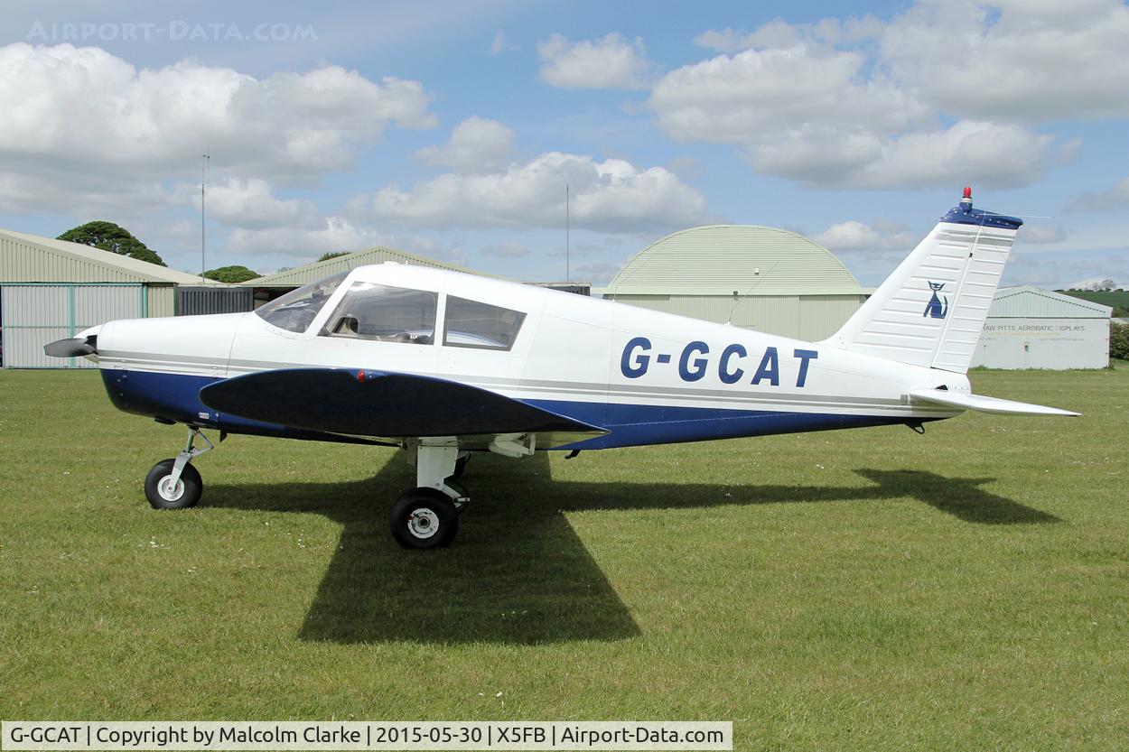 G-GCAT, 1969 Piper PA-28-140 Cherokee C/N 28-26032, Piper PA-28-140 Cherokee at Fishburn Airfield UK, May 30th 2015.