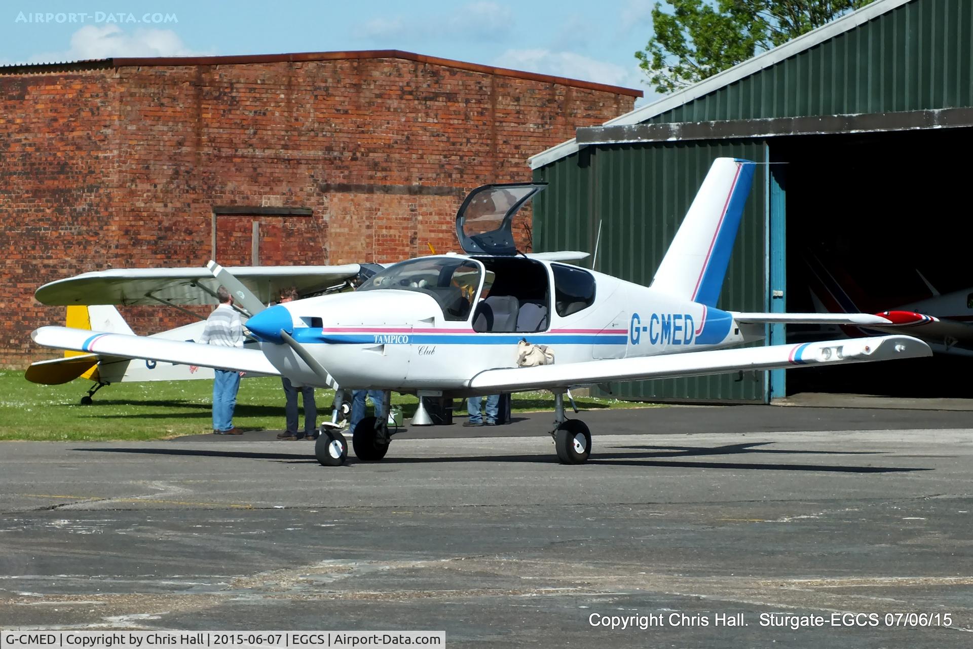 G-CMED, 2000 Socata TB-9 Tampico C/N 1867, parked at Sturgate