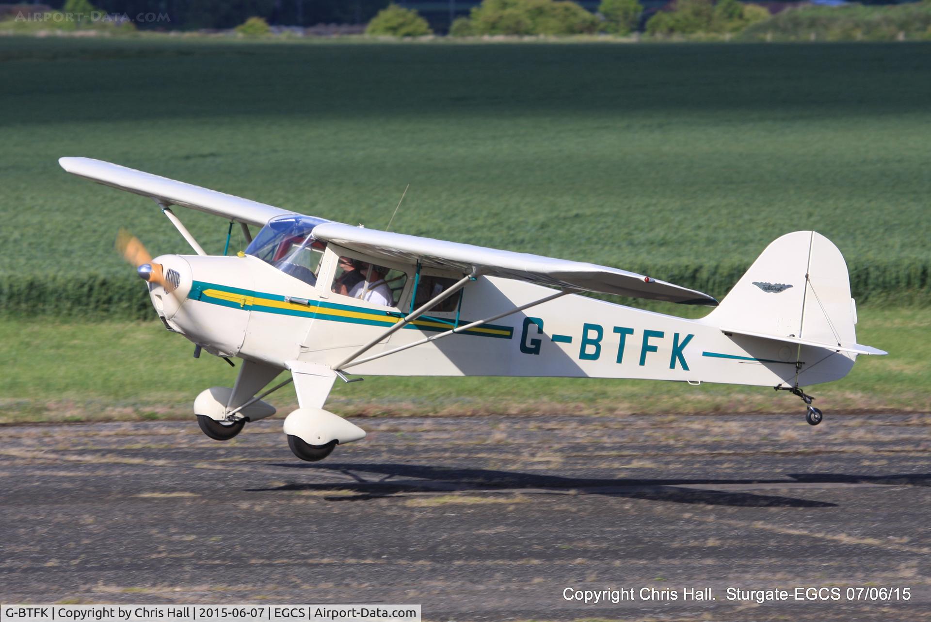 G-BTFK, 1947 Taylorcraft BC-12D Twosome C/N 10540, at the Sturgate Summer flyin