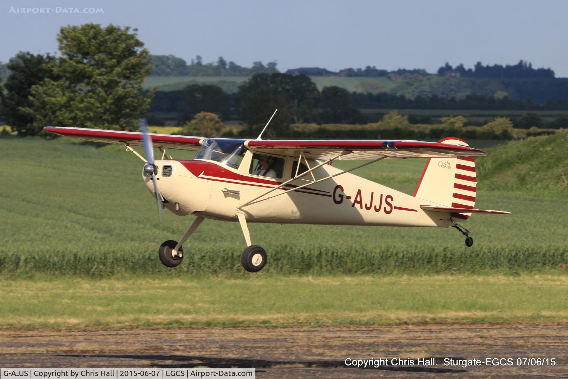 G-AJJS, 1947 Cessna 120 C/N 13047, at the Sturgate Summer flyin