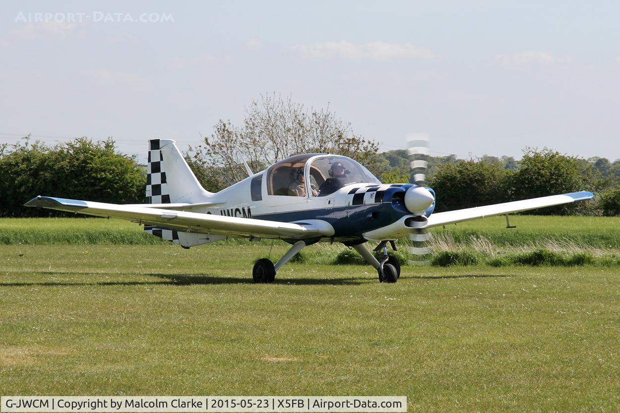 G-JWCM, 1980 Scottish Aviation Bulldog Series 120 Model 1210 C/N BH120/408, Scottish Aviation Bulldog Series 120 Model 1210 at Fishburn Airfield UK, May 23 2015.
