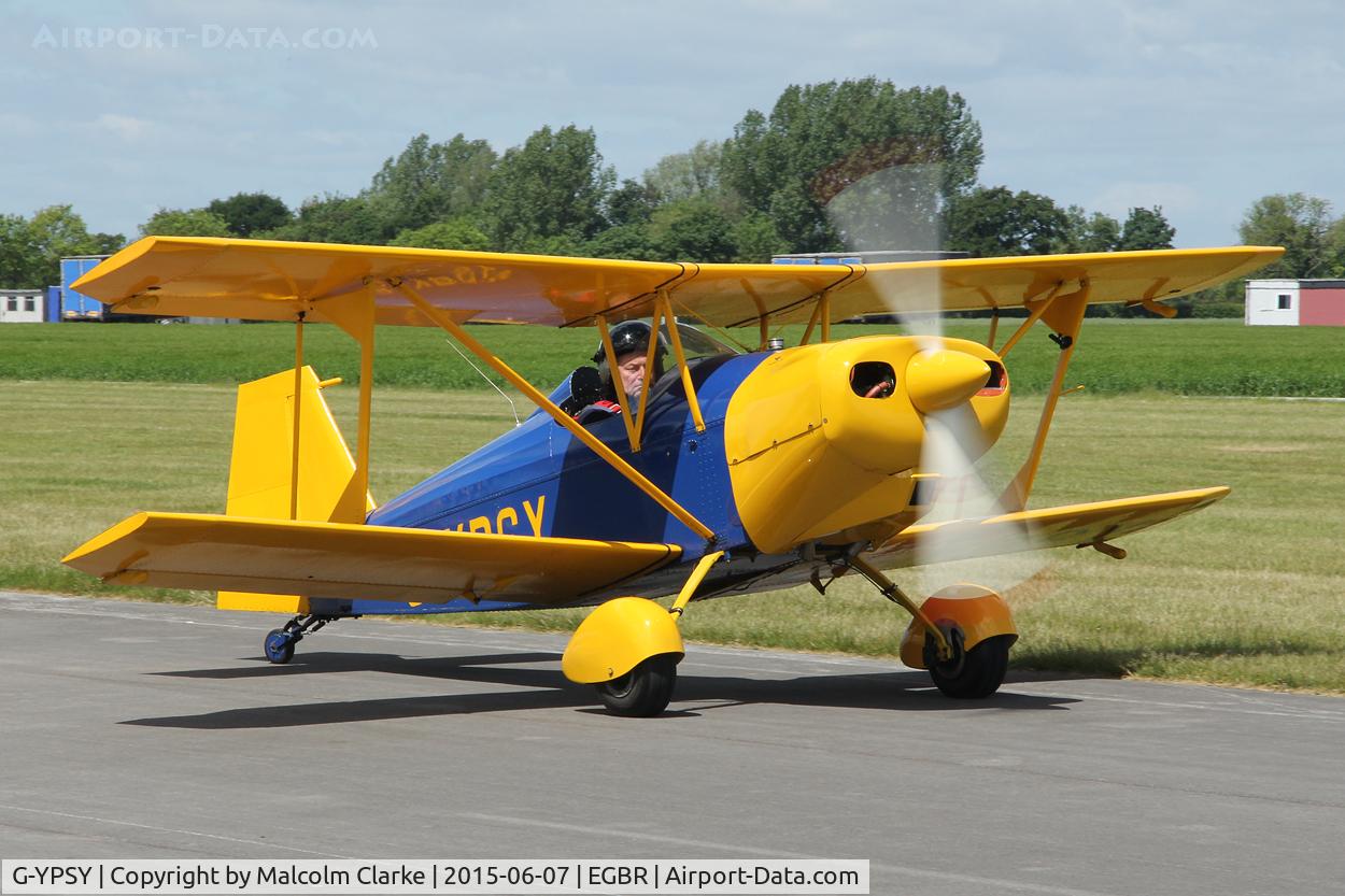 G-YPSY, 1988 Andreasson BA-4B C/N PFA 038-10352, Andreasson BA-4B at The Real Aeroplane Company's Radial Engine Aircraft Fly-In, Breighton Airfield, June 7th 2015.