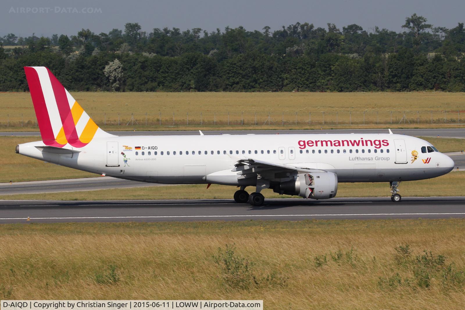 D-AIQD, 1991 Airbus A320-211 C/N 0202, LOWW RWY34
