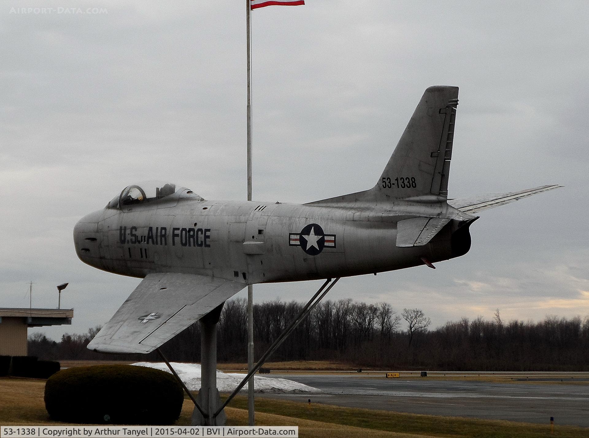 53-1338, 1953 North American F-86H Sabre C/N 203-110, On display @ BVI