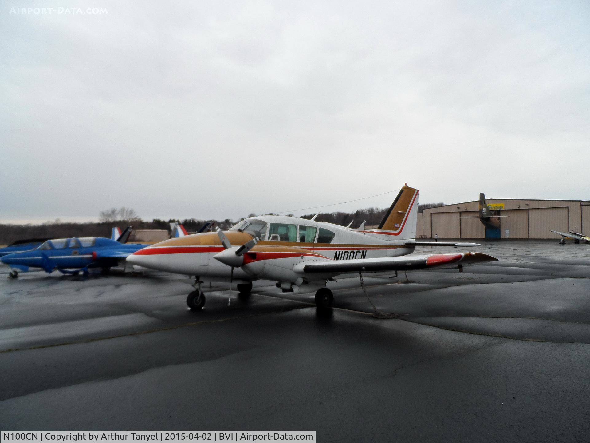 N100CN, 1976 Piper PA-23-250 C/N 27-7754050, Parked @ BVI