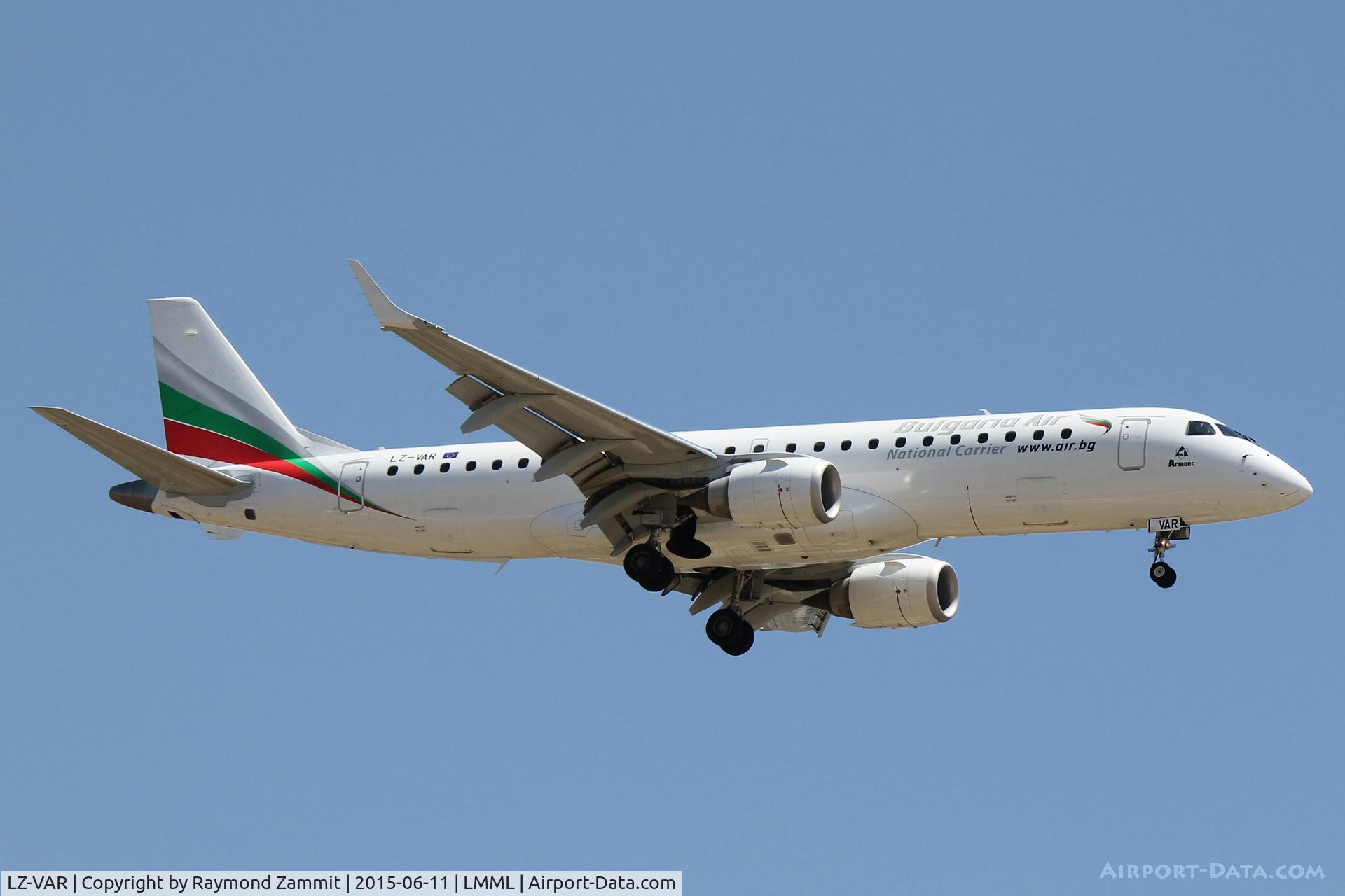 LZ-VAR, 2012 Embraer 190AR (ERJ-190-100IGW) C/N 19000496, Embraer ERJ190 LZ-VAR Bulgaria Air
