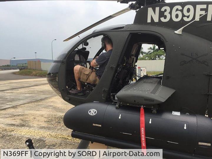 N369FF, 1987 McDonnell Douglas 369E C/N 0242E, image taken during an MD Helicopters demo at MD Helicopters, Malaysia
