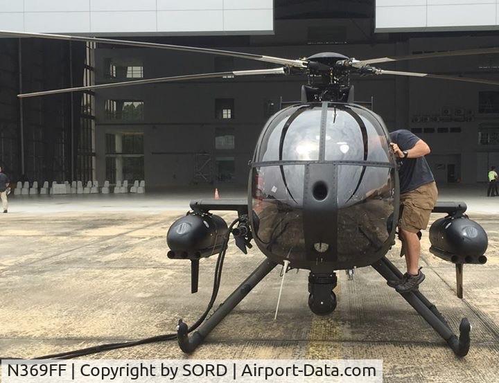 N369FF, 1987 McDonnell Douglas 369E C/N 0242E, Picture taken during an MD demo at MD Helicopters, Malaysia