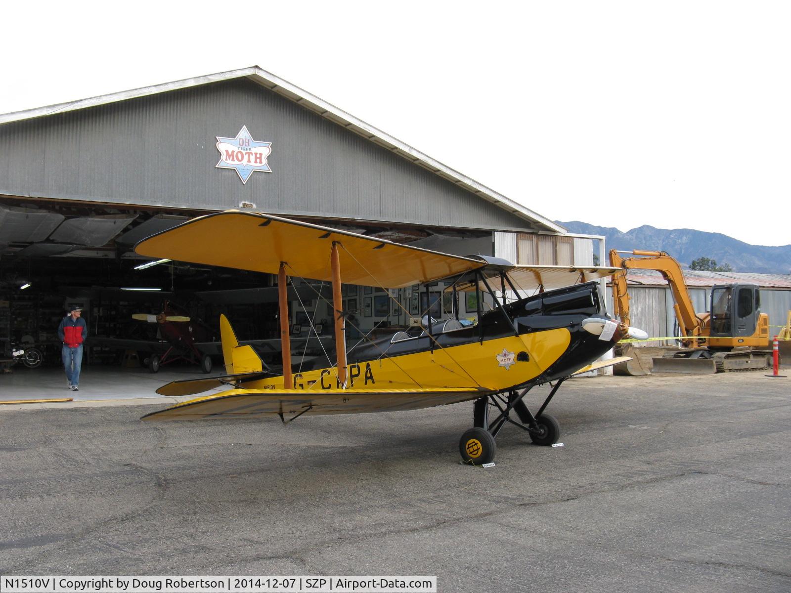 N1510V, 1928 De Havilland DH.60G Gipsy Moth C/N 506, 1948 De Havilland DH.60G GIPSY MOTH, De Havilland Grp.3 II engine, stunning rebuild from the David Watson Museum Hangar
