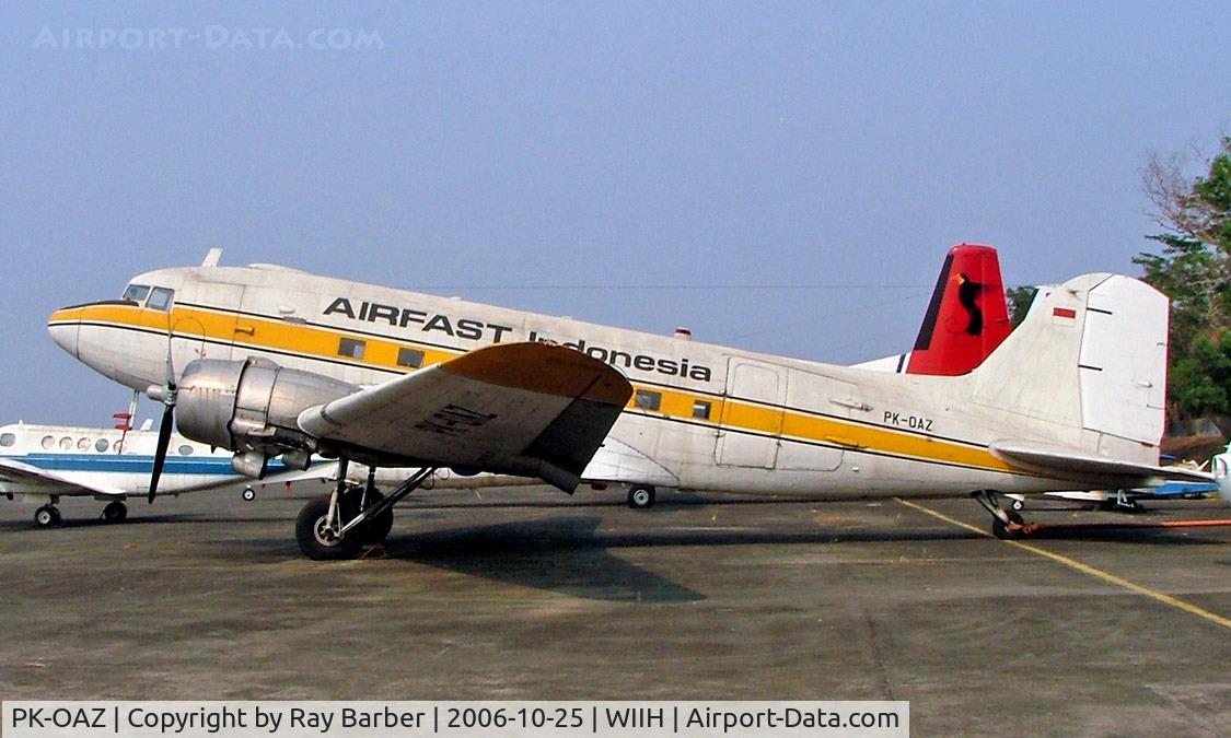 PK-OAZ, 1944 Douglas DC-3 (C-47A-80-DL) C/N 19623, Douglas DC-3C-47A-80-DL [19623] (Airfast Indonesia) Jakarta-Halim Perdanakusuma Int~PK 25/10/2006
