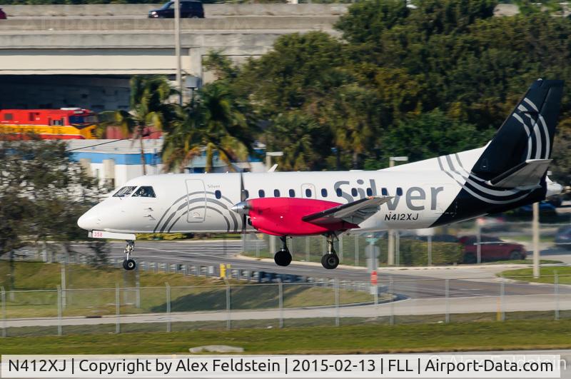 N412XJ, Saab 340B C/N 340B-412, Ft. Lauderdale