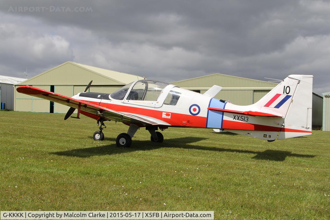 G-KKKK, 1973 Scottish Aviation Bulldog T.1 C/N BH120/199, Scottish Aviation Bulldog T.1 at the opening of Fishburn Airfield's new clubhouse, May 17th 2015.