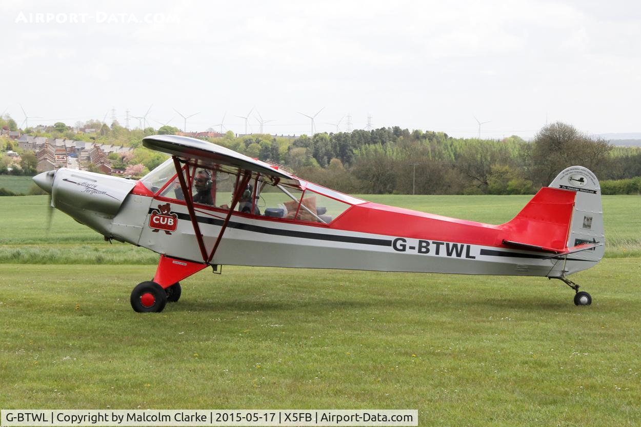 G-BTWL, 1992 Wag-Aero Sport Trainer C/N PFA 108-10893, Wag-Aero Sport Trainer at the opening of Fishburn Airfield's new clubhouse, May 17th 2015.