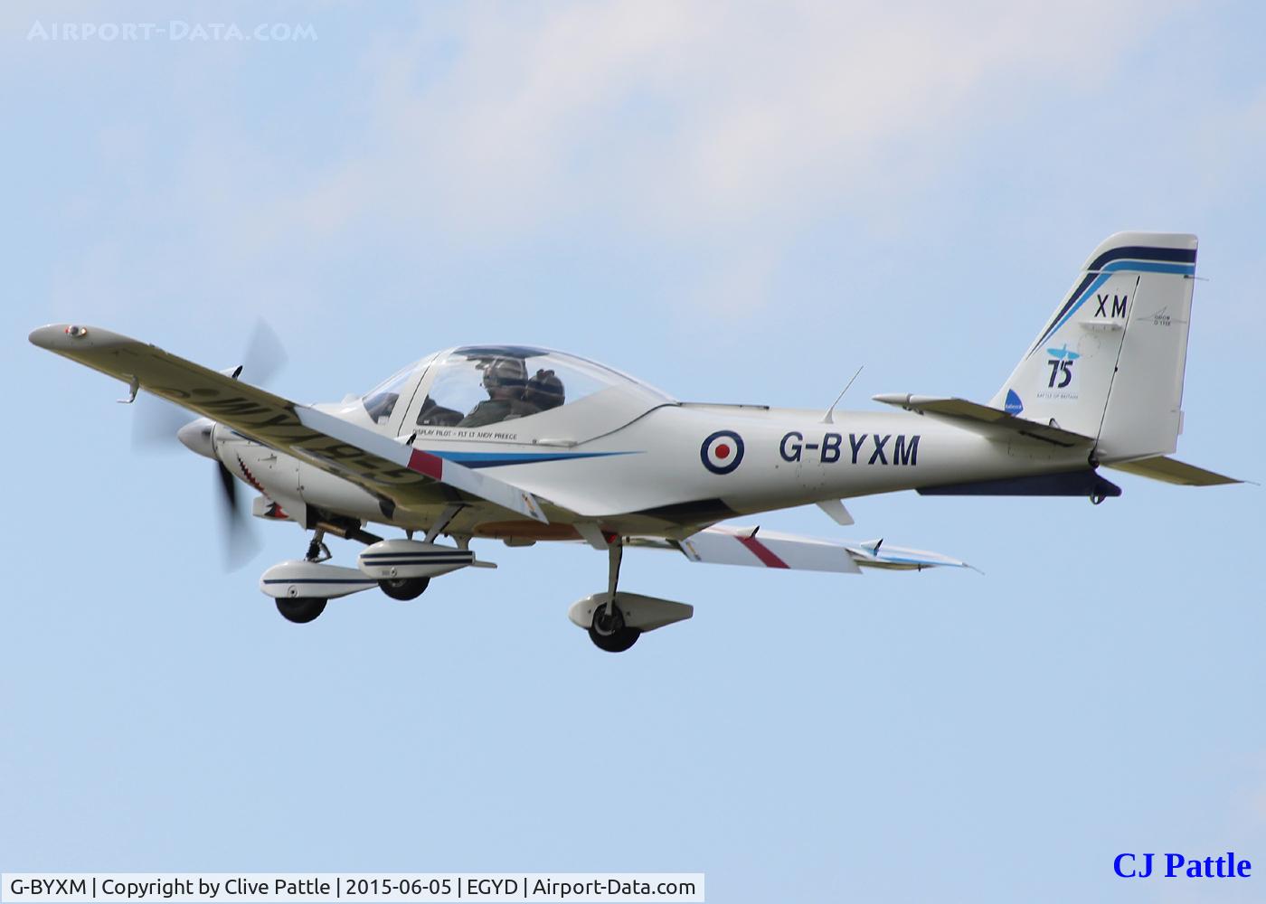 G-BYXM, 2001 Grob G-115E Tutor T1 C/N 82173/E, In action at RAF Cranwell EGYD