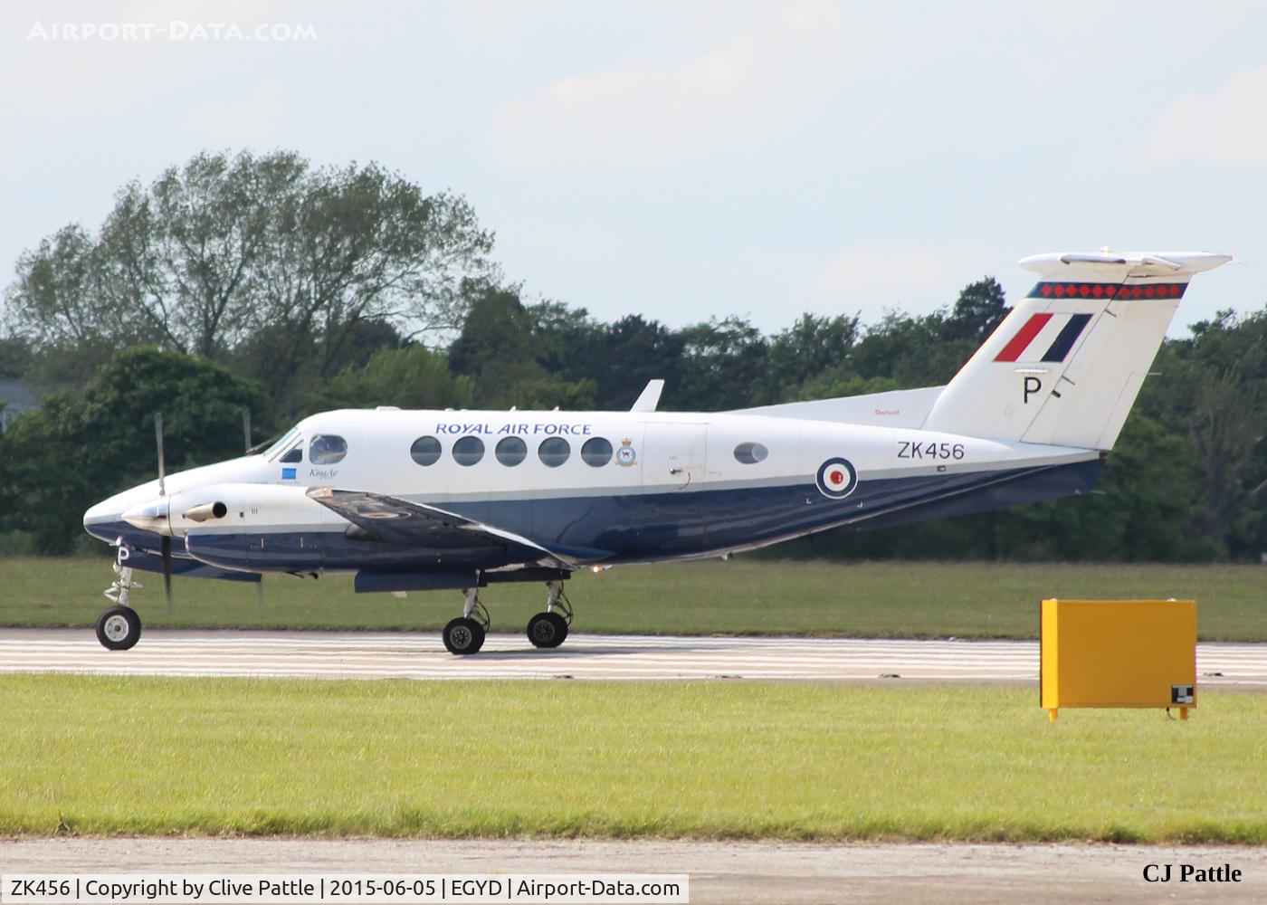 ZK456, 2003 Raytheon B200 King Air C/N BB-1837, Ready for take-off at RAF Cranwell EGYD