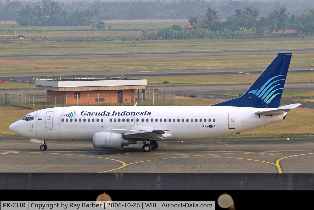 PK-GHR, 1998 Boeing 737-34S C/N 29109, Boeing 737-34S [29109] (Garuda) Jakarta-Soekarno Hatta International~PK 26/10/2006