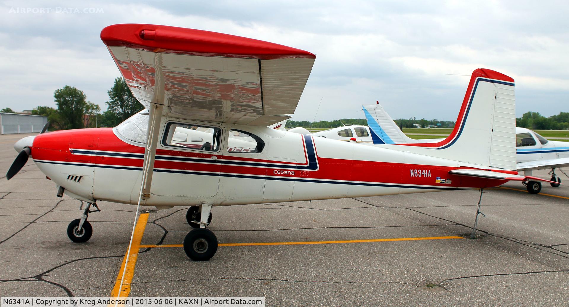 N6341A, 1956 Cessna 182 Skylane C/N 33141, Cessna 182 Skylane on the ramp.