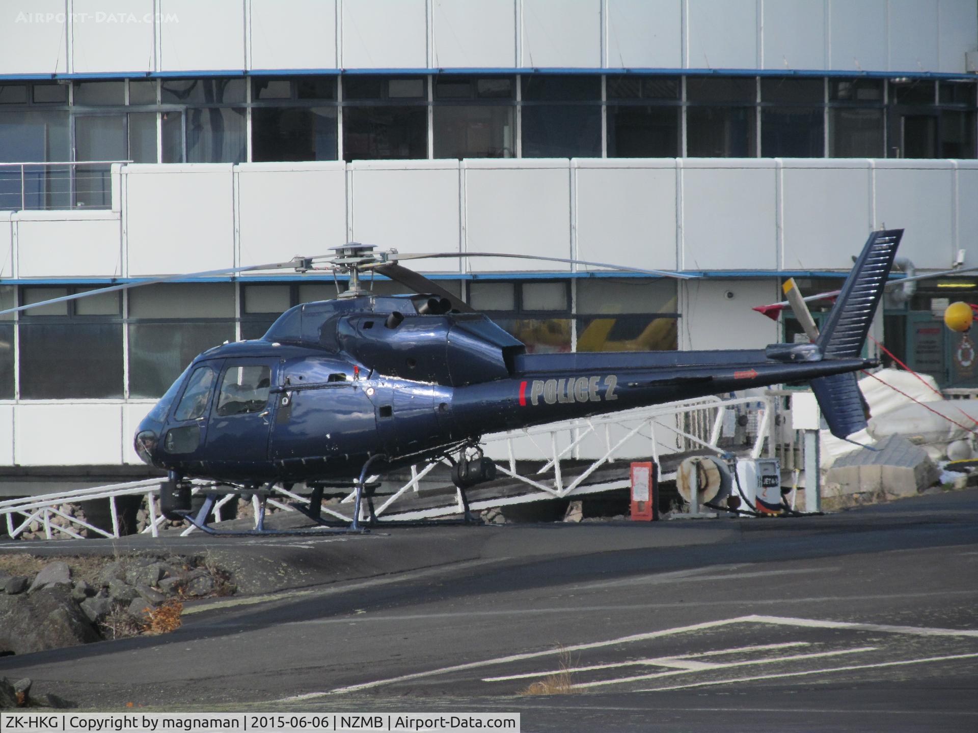 ZK-HKG, Aerospatiale AS-355F-1 Ecureuil 2 C/N 5267, on pad at mechanics bay base
