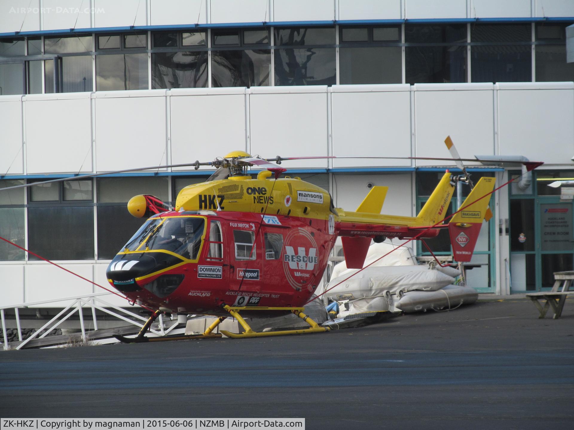 ZK-HKZ, MBB-Kawasaki BK-117B-2 C/N 1089, resident medic (one of two based at NZMB)