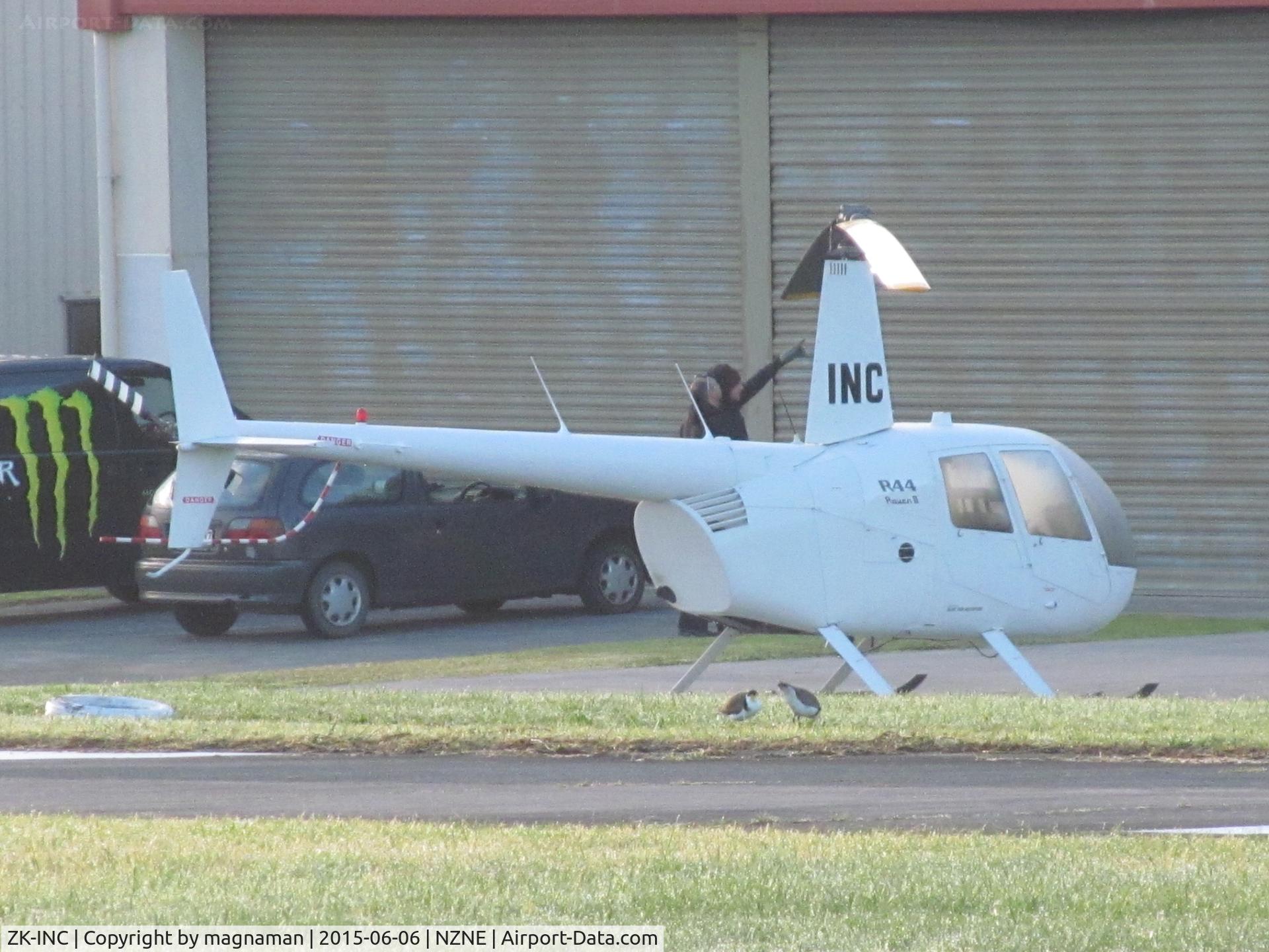 ZK-INC, 2006 Robinson R44 Raven II C/N 10940, at home base