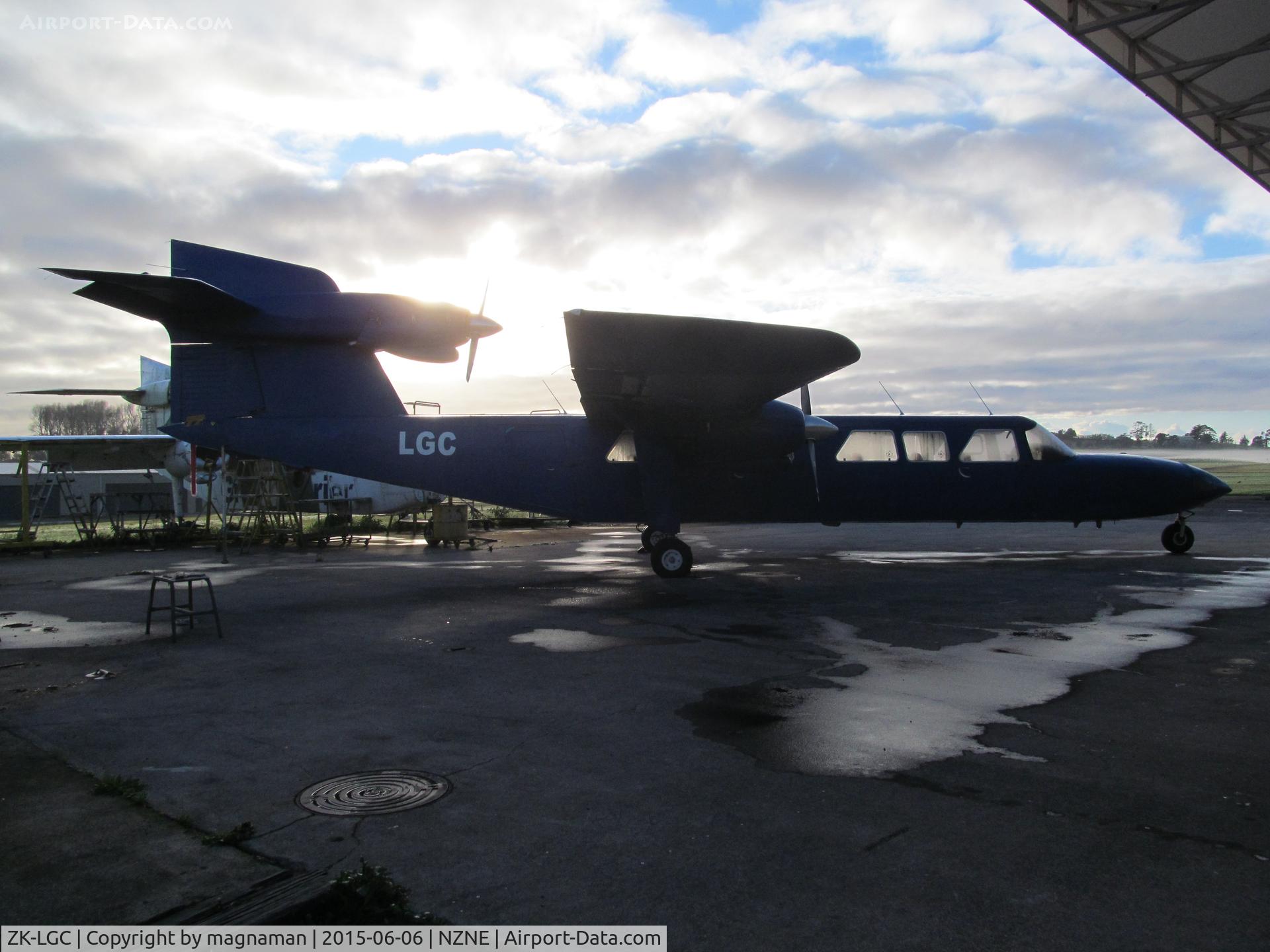 ZK-LGC, 1976 Britten-Norman BN-2A Mk.III-2 Trislander C/N 1042, In morning sun