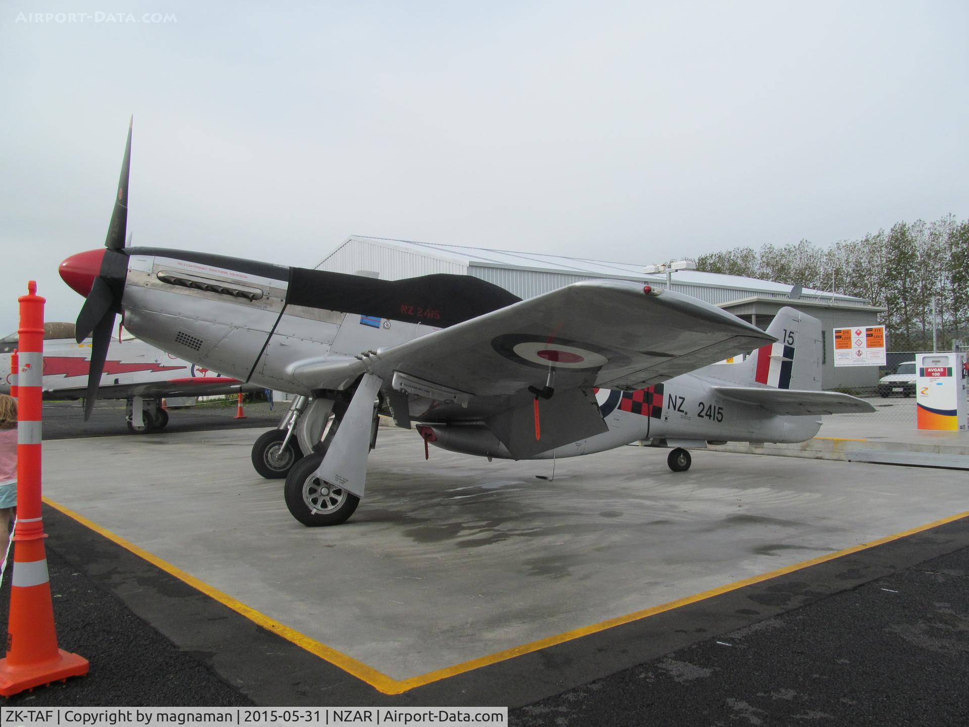 ZK-TAF, North American P-51D Mustang C/N 122-41369, airshow static