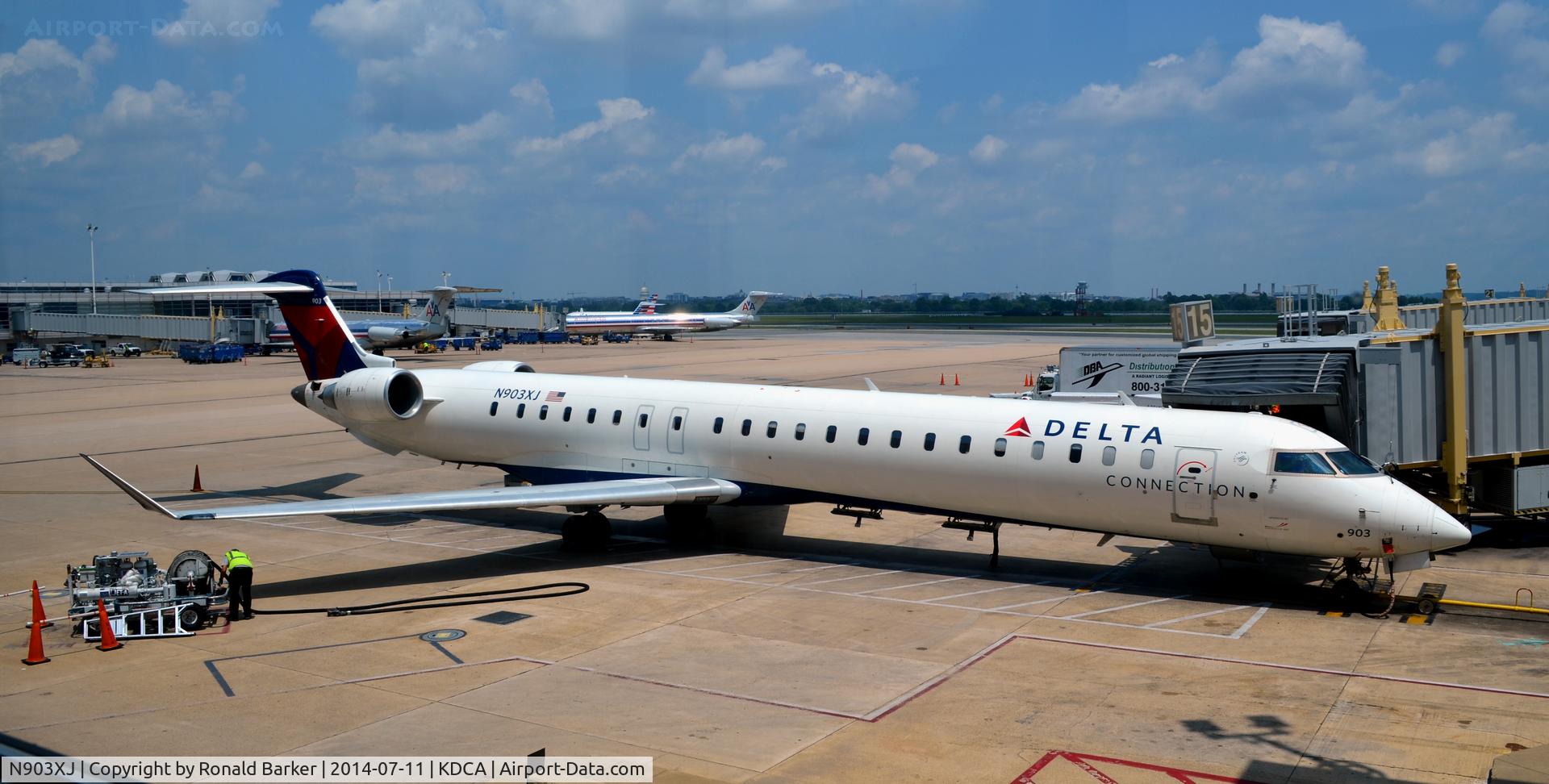 N903XJ, 2007 Bombardier CRJ-900 (CL-600-2D24) C/N 15134, Gate 15 National