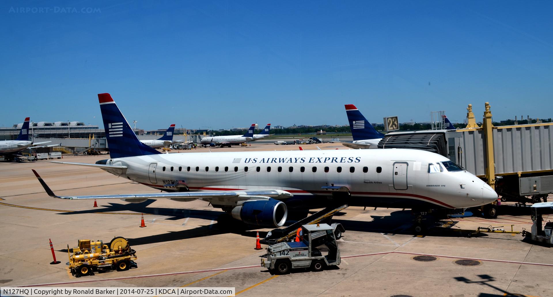 N127HQ, 2008 Embraer 175LR (ERJ-170-200LR) C/N 17000206, Gate 23 National