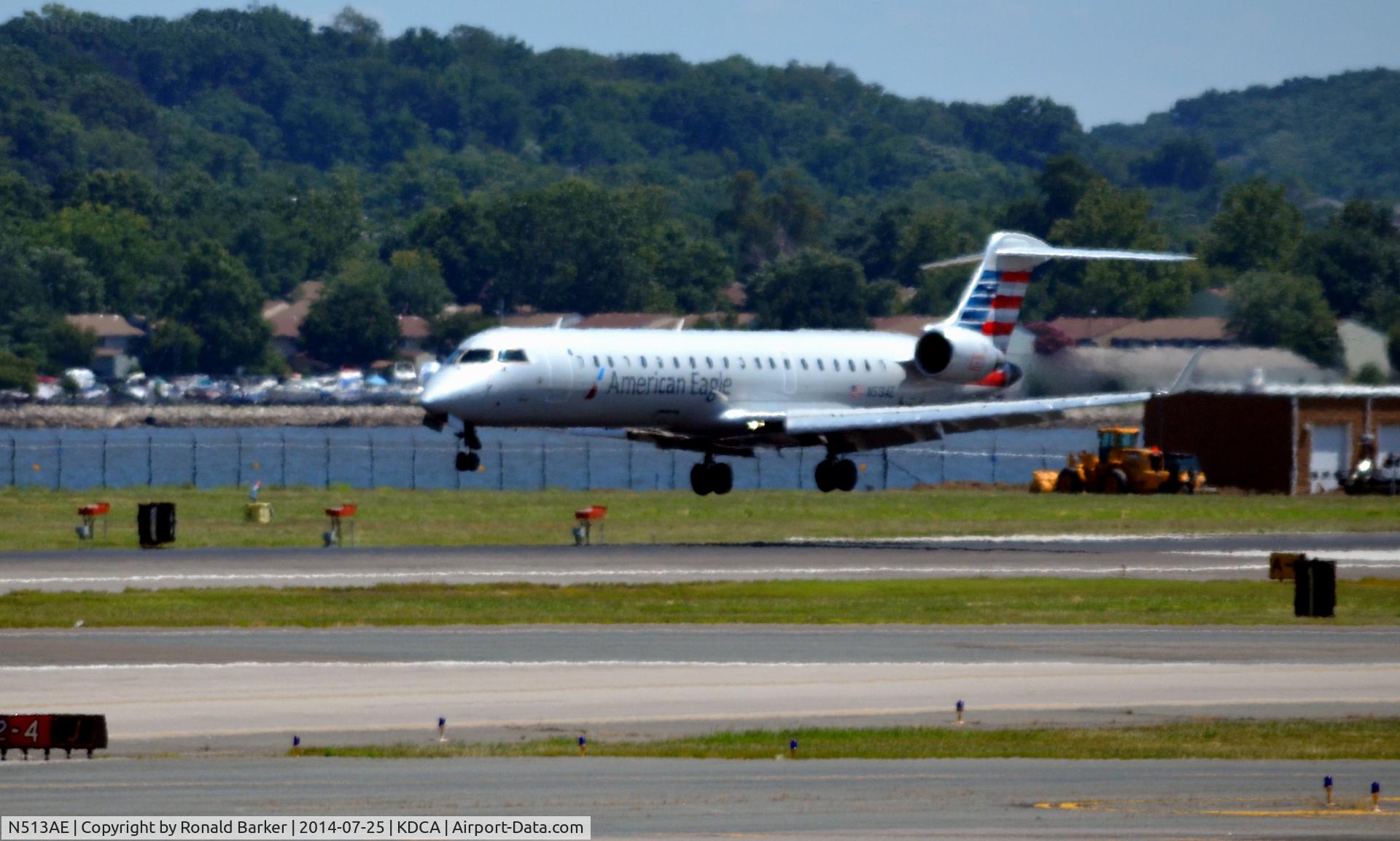 N513AE, 2003 Bombardier CRJ-701 (CL-600-2C10) Regional Jet C/N 10114, Landing National