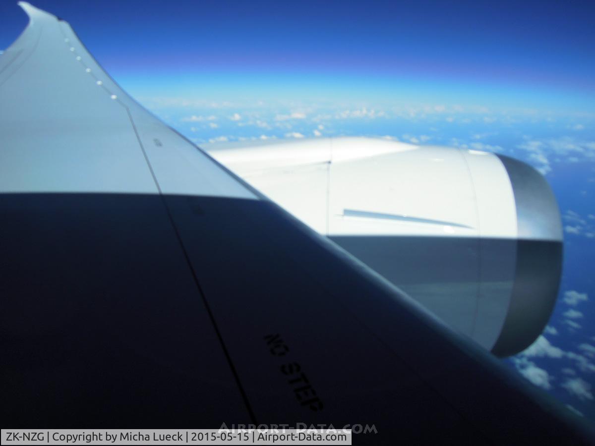ZK-NZG, 2014 Boeing 787-9 Dreamliner Dreamliner C/N 37963, Raked wingtip on this Dreamliner -9 (AKL-NRT)