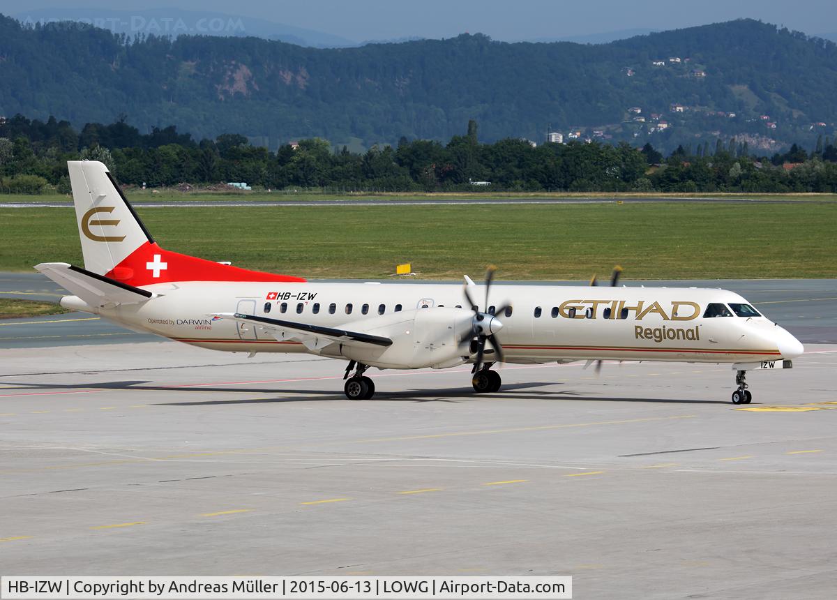 HB-IZW, 1996 Saab 2000 C/N 2000-039, In service for Air Berlin.